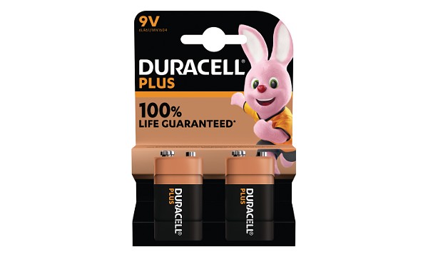 Duracell Plus 9V 2 Pack