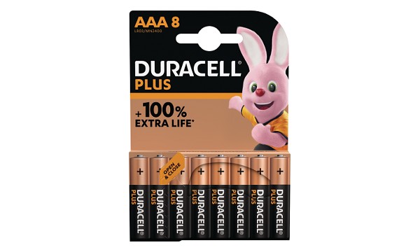 Paquete de 8 Pilas Duracell Plus Power AAA