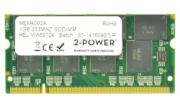 Pavilion zv5169EA 1GB PC2700 333MHz SODIMM